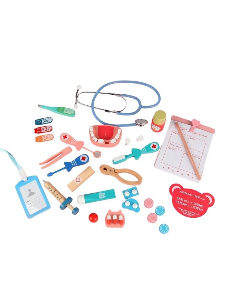 بريميم مجموعة ألعاب طبيب للأطفال مع أدوات طبية – مجموعة لعب الأدوار للطبيب للأطفال الصغار والأطفال - Image 4